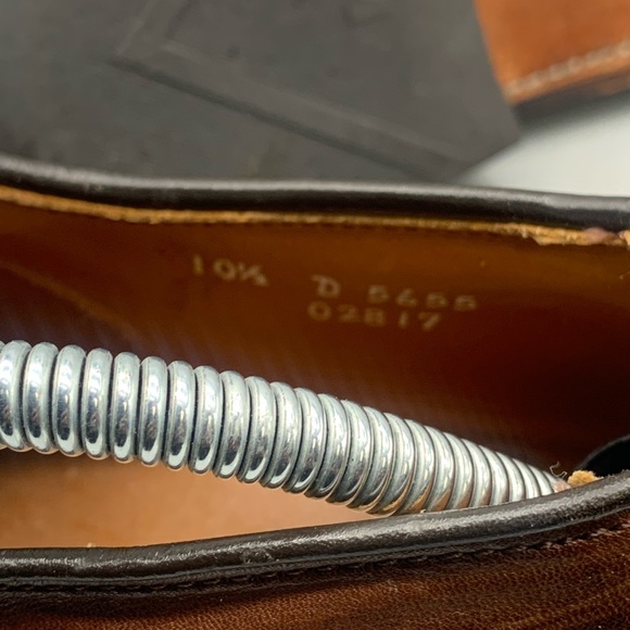 Allen Edmonds "PARK AVENUE" Cap-Toe Oxfords 10.5 D Mahogany Made in USA - Picture 6 of 8